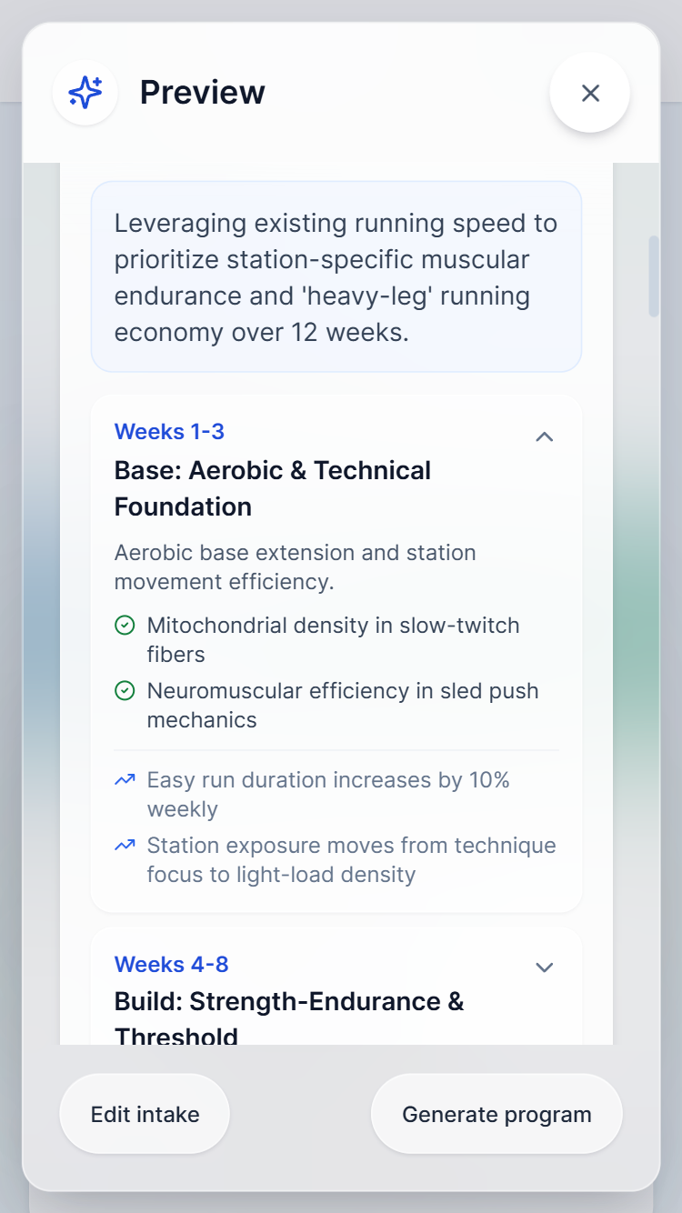 ProArc intake form interface part 2