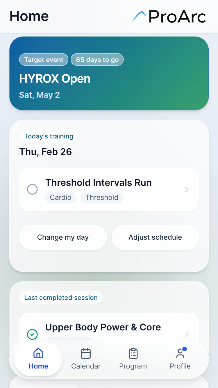 ProArc intake form interface part 4