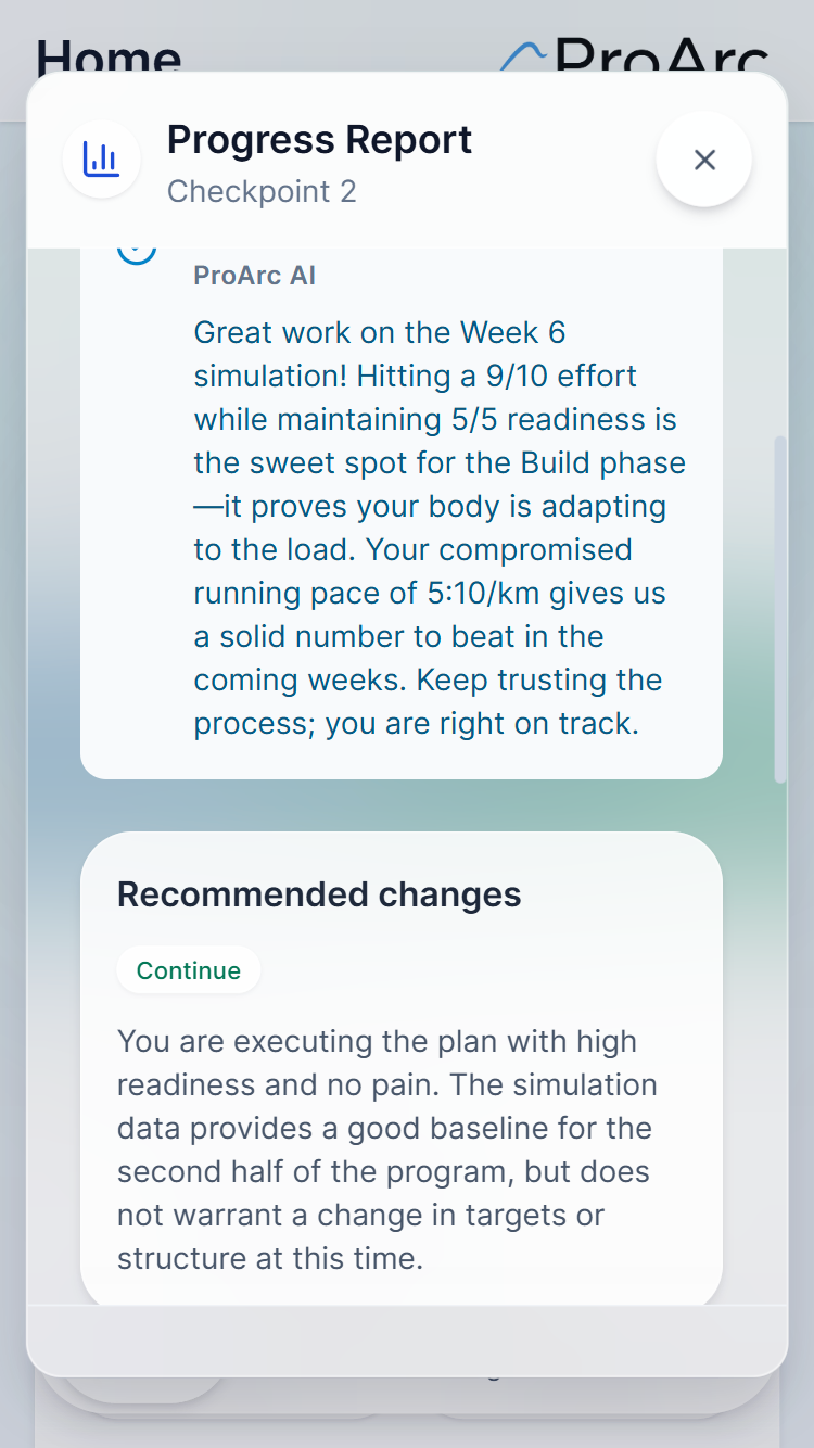 ProArc tracking interface part 2